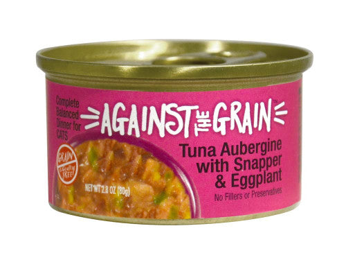 Against the Grain Tuna Aubergine With Snapper & Eggplant Dinner Wet Cat Food 2.8oz