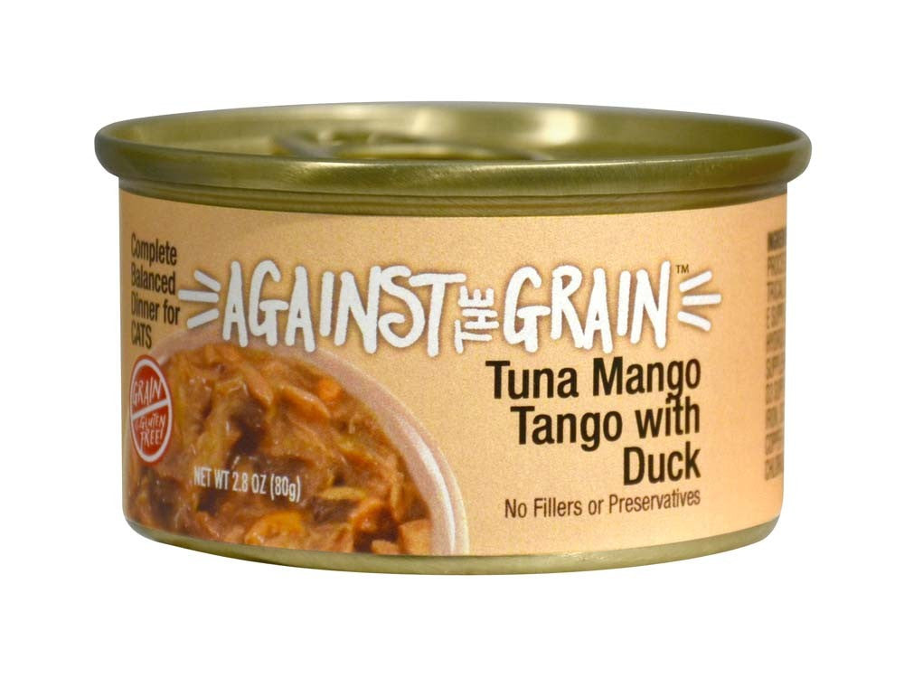 Against the Grain Tuna Mango Tango With Duck Dinner Wet Cat Food 2.8oz