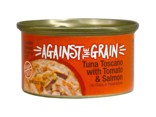 Against the Grain Tuna Toscano With Salmon & Tomato Dinner Wet Cat Food 2.8oz