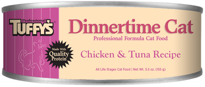 Tuffy's Dinnertime Canned Cat Food Chicken & Tuna 24ea/5.5 oz 073893022213