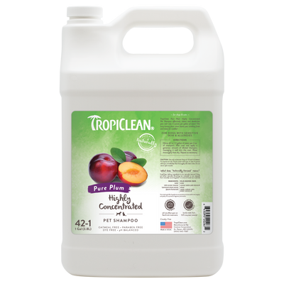 TropiClean Highly Concentrated Pet Shampoo Pure Plum 1 gal 645095202672