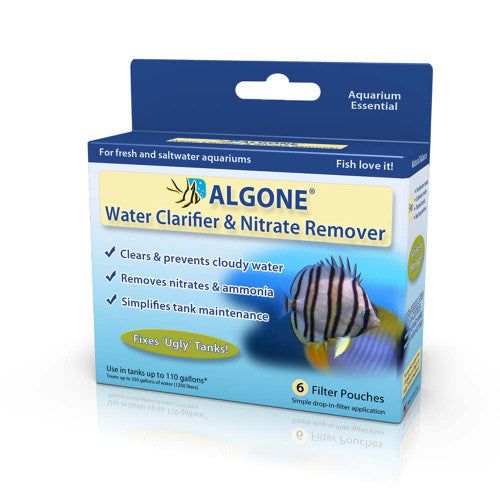 Algone Water Clarifier and Nitrate Remover LG 6ct - Aquarium