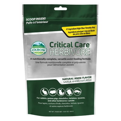Oxbow Animal Health Critical Care Herbivore Feeding Formula 454g Anise 16 oz 744845701042