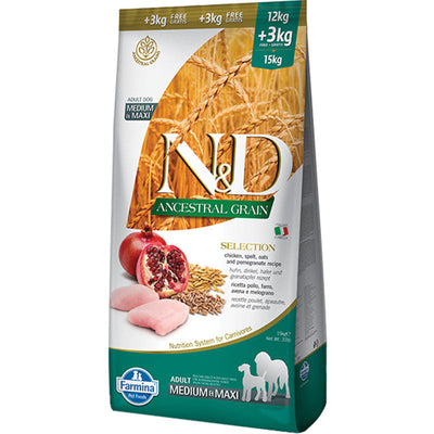 Ancestral Grains Dog Selection Medium & Max 33lb 8010276038135