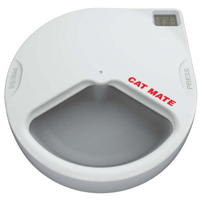 Ani Mate Automatic Digital Meal Feeder White 3 - Cat
