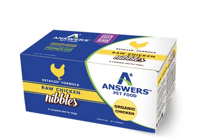 Answers Detailed Formula Raw Chicken Nibbles Dog Food 2.2 Lb SD - 5
