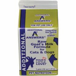 Answers Dog Frozen Additional Goat Milk 1 Pint {L-x} SD-5 [R} 856554002225