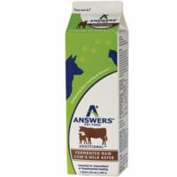 Answers Dog Frozen Fermented Cows Milk Kefir 1qt {L-x} SD-5 850003342412