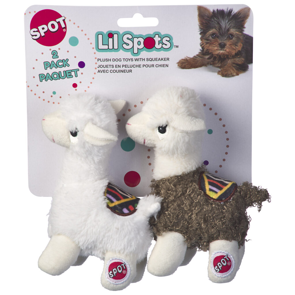 Spot Lil Spots Yo Llama Dog Toy Assorted Color 5.5 in, 1 pk 077234549322