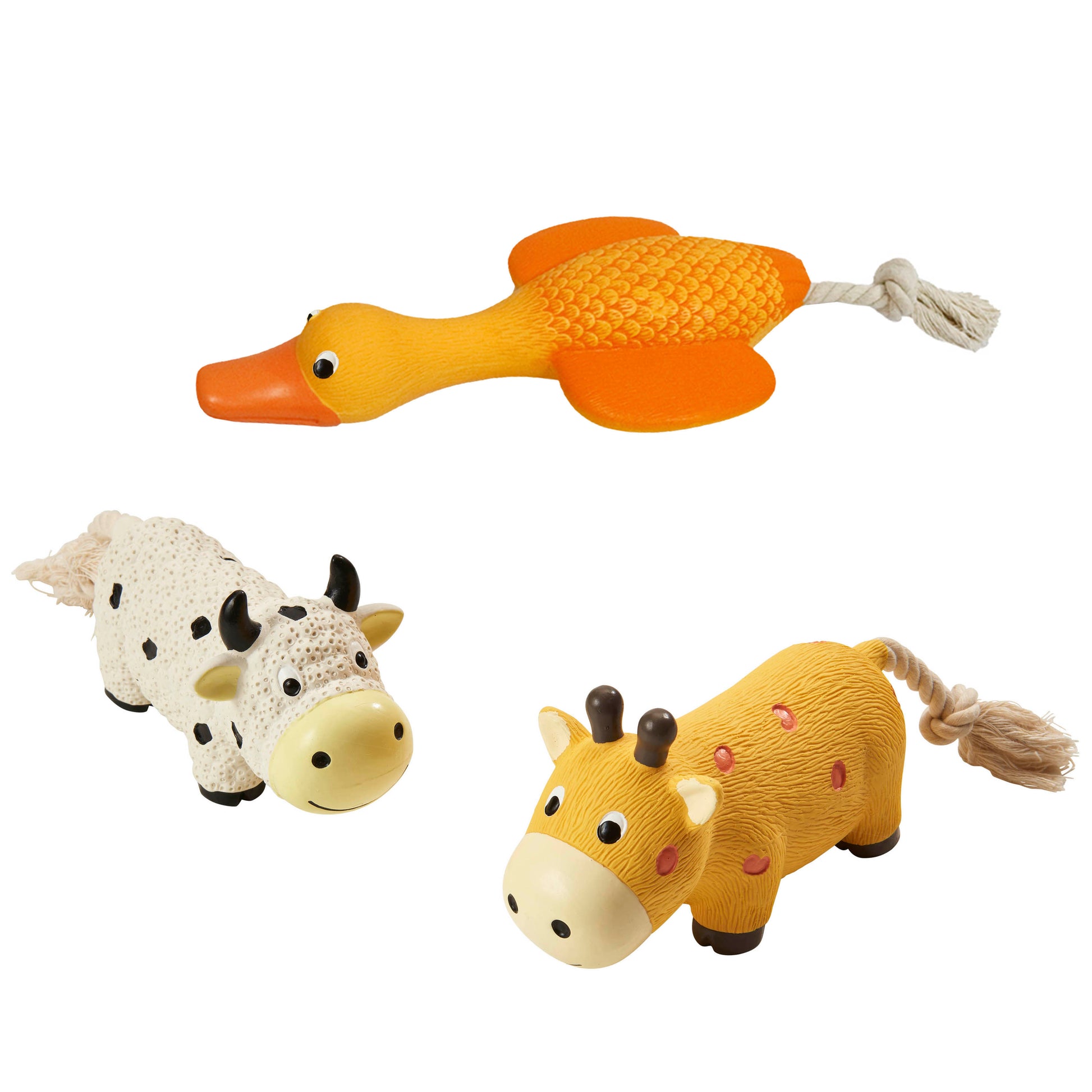 Spot Latex Tuggers Dog Toy Assorted Color 10 in 077234548714