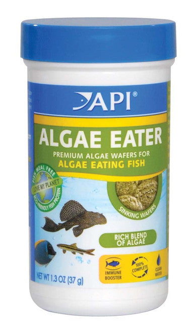 API Algae Eater Premium Sinking Wafer Fish Food 1.3 oz - Aquarium