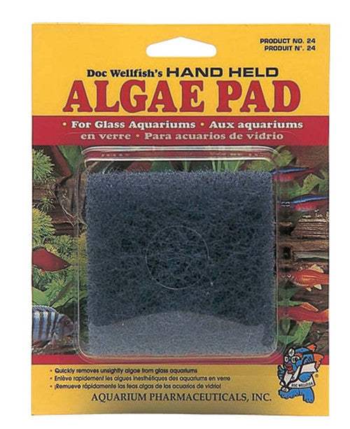 API Doc Wellfish’s Hand Held Algae Pad For Glass - Aquarium