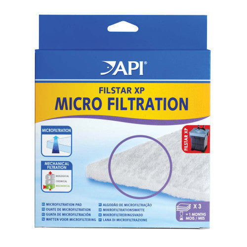 API Filstar XP Micro Filtration Pad Black 3 Pack - Aquarium