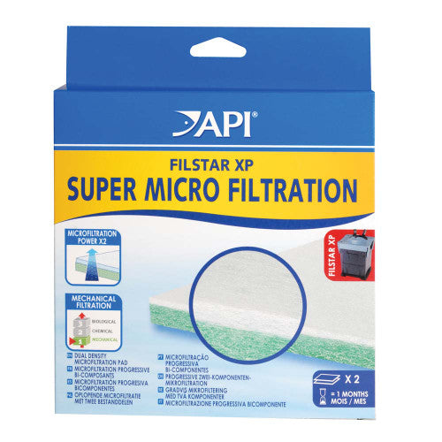 API Filstar XP Super Micro Filtration Pad White 2 Pack - Aquarium