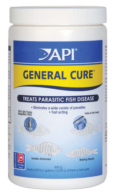 API General Cure Fresh and Saltwater Powder Medication 850 g - Aquarium