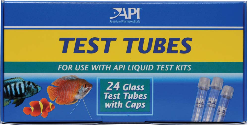 API Glass Test Tubes with Caps 24 Count