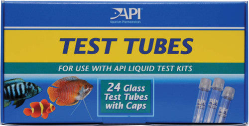 API Glass Test Tubes with Caps 24 Count - Aquarium