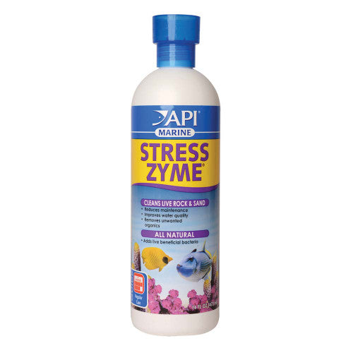 API Marine Stress Zyme Water Clarifier 16 fl. oz - Aquarium