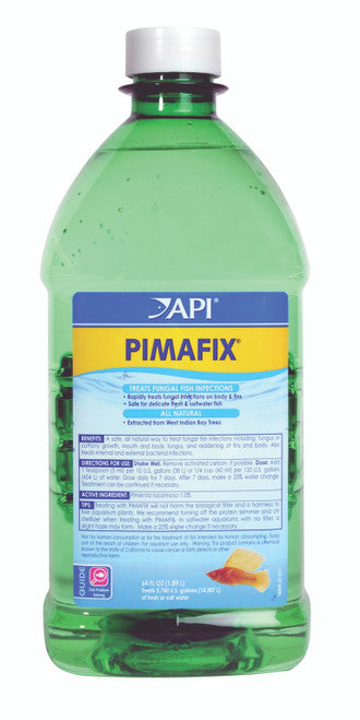API Pimafix Fresh and Saltwater Fish Remedy 64 fl.oz - Pond