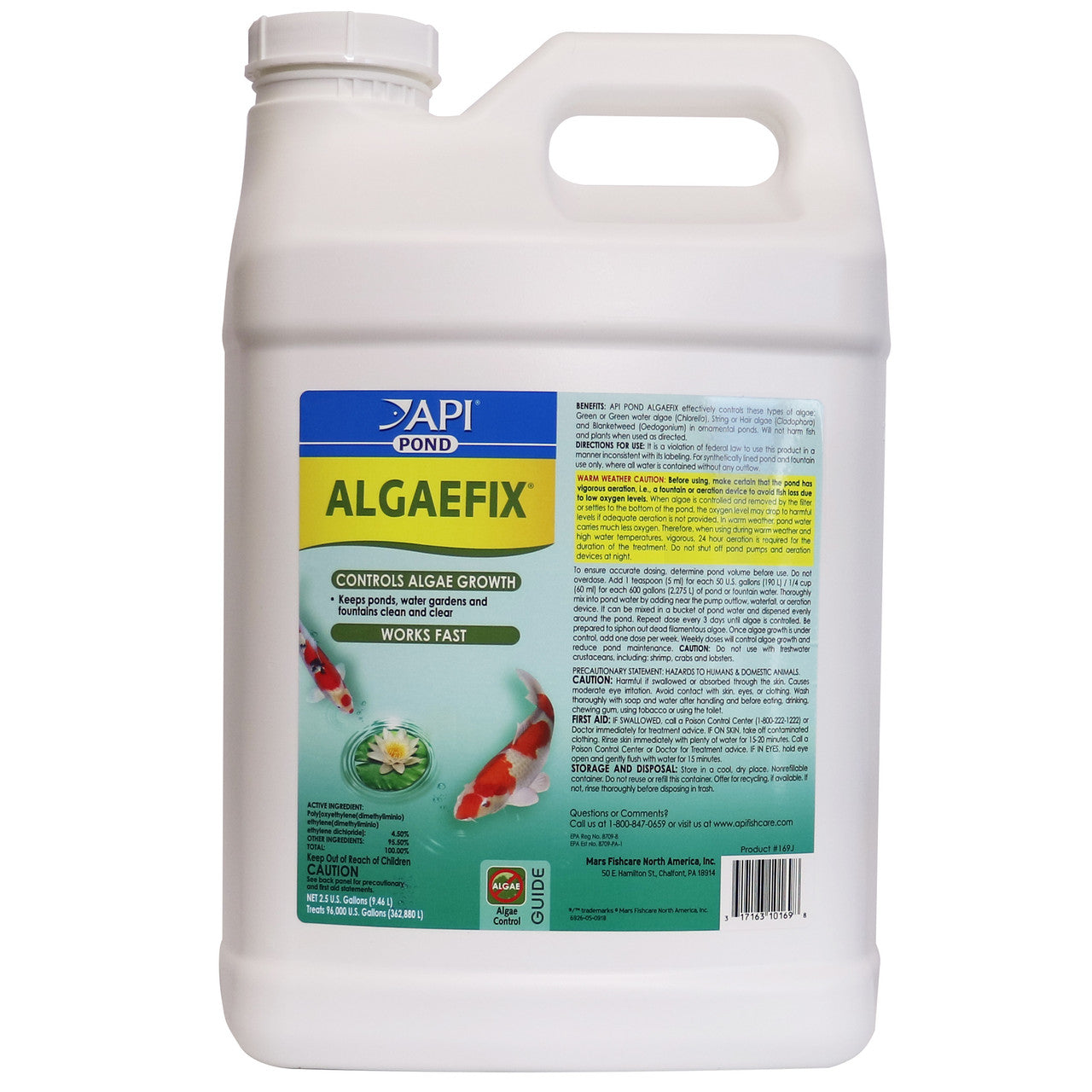 API Pond AlgaeFix Algae Control Solution 2.5 gal
