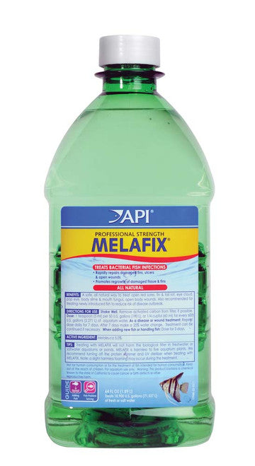 API Professional Strength Melafix Baterial Infection Remedy 64 fl. oz - Aquarium