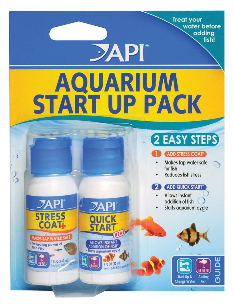 API Stress Coat & Quick Start Aquarium Start Up Pack 2 fl. oz