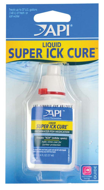 API Super Ick Cure Freshwater Fish Liquid Medication 1.25 fl. oz - Aquarium