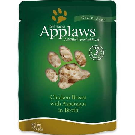 Applaws Cat Chicken Aspargus Pouch 2.47oz {L + x} C=12