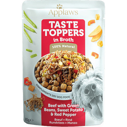 Applaws Dog Toppers Broth Beef & Green Beans 3oz
