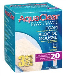 Aqua Clear 20 (mini) Foam 3pk A1390{L+7} 015561113908