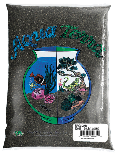 Aqua Terra Aquarium Sand Black 6/5 lb