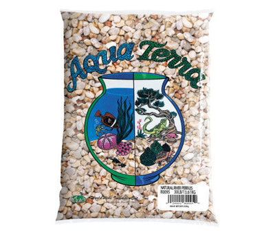 Aqua Terra Premium Fresh Water River Pebbles Aquarium Gravel 2/25 lb