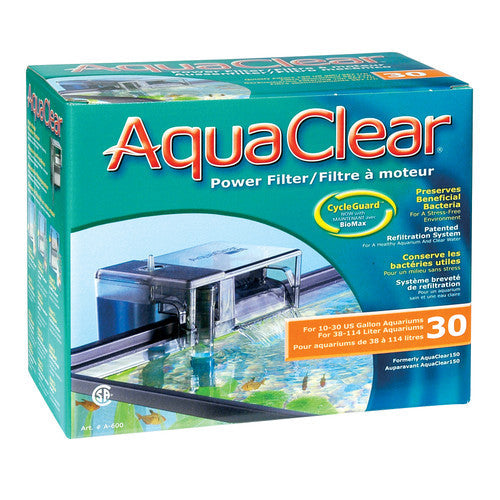 AquaClear 30 Power Filter cETLus Listed (Inc. A602 A605 & A1371) - Aquarium
