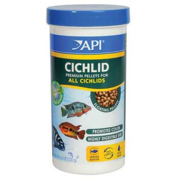 Aquarium Pharmaceuticals Api Cichlid Medium Pellet 4.2oz {L + 2}