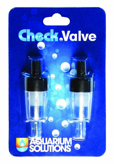 Aquarium Solutions Airline Check Valve Clear Black 2 Pack