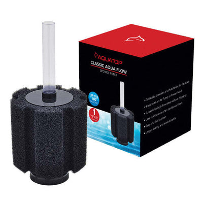 Aquatop Classic Aqua Flow CAF - 180 Internal Sponge Filter Black - Aquarium