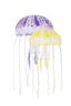 Aquatop Floating Jellyfish Aquarium Ornament Purple/Yellow 2 in & 3in Pack