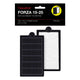 Aquatop FORZA Replacement Filter Inserts with Premium Activated Carbon 15 - 25 Black White 2 Pack - Aquarium
