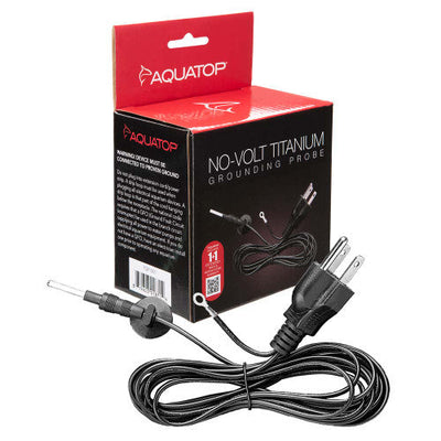 Aquatop NO - VOLT Titanium Aquarium Grounding Probe Black