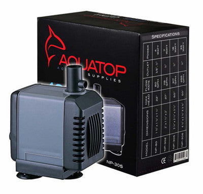 Aquatop NP - 305 Aquarium Submersible Water Pump Black Grey