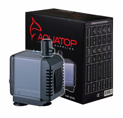 Aquatop NP - 306 Aquarium Submersible Water Pump Black Grey