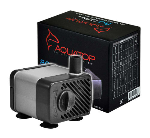 Aquatop NP - 80 Aquarium Submersible Water Pump Black Grey