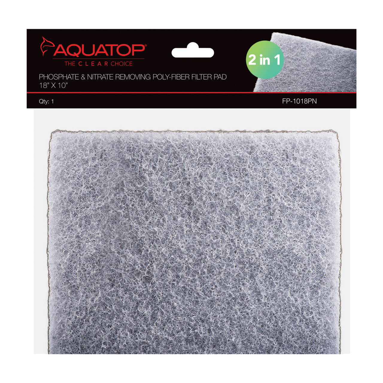 Aquatop Phosphate & Nitrate Removing Poly-fiber Filter Pad 18x10, 1pc