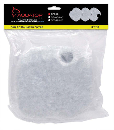 Aquatop Replacement Filter Sponge for CF Series Filters For CF-300 White 3 Pack
