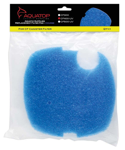 Aquatop Replacement Filter Sponge for CF Series Filters CF - 400UV Blue 1 Pack - Aquarium