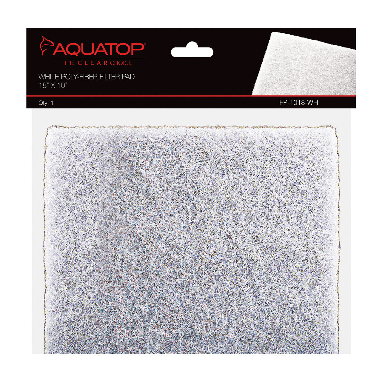 Aquatop White Poly Fiber Media Pad White 18x10, 1pc