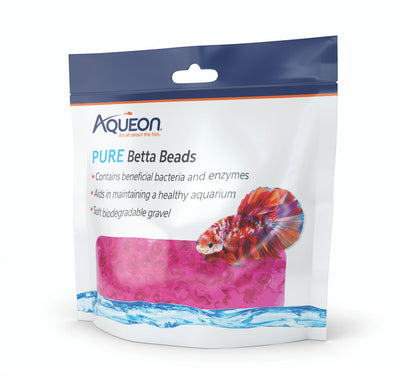 Aqueon Betta Beads Pink, One Pouch