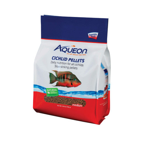 Aqueon Cichlid Food Medium 25 Ounces - Aquarium