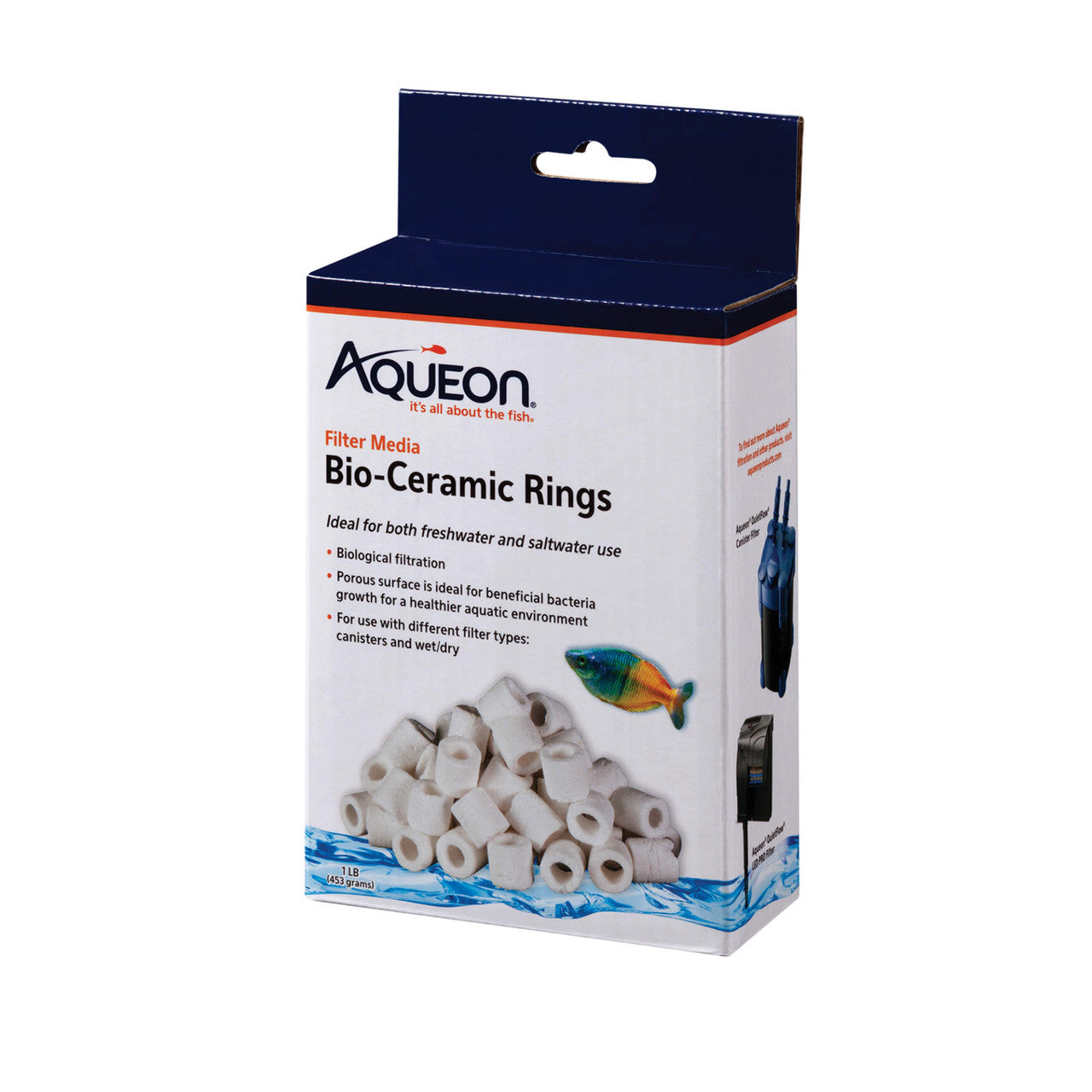 Aqueon Filter Media Bio-Ceramic Rings 1 LB