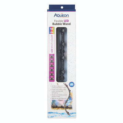 Aqueon Flexible LED Bubble Wand Multi Color 14 Inches - Aquarium